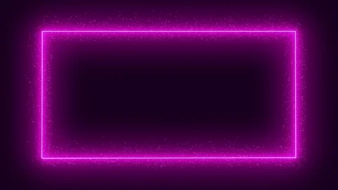 Loop pink glowing neon particle frame. background animation Stock Footage 277352237