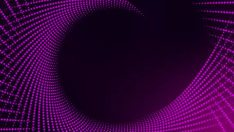 Loop pink luminous round abstract frame. background animation Stock Footage 277352236