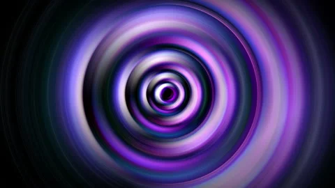 Loop pink purple blue glow neon radial circle abstract Video stock 235812615