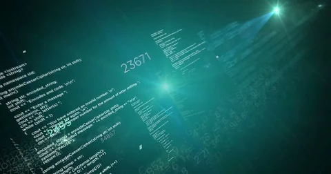 Loop of programming source code Stock Footage 81508183