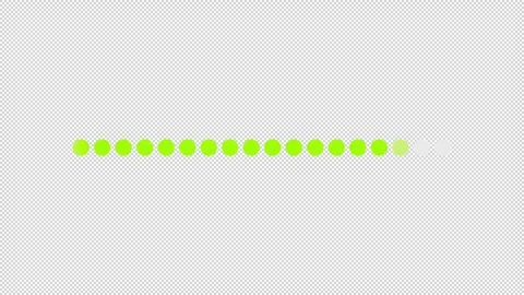 Loop progress bar dotted green flat UI element animation Stock Footage 340284651