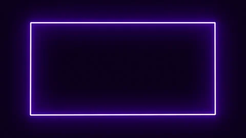 Loop purple neon frame.  background animation Stock Footage 277528095