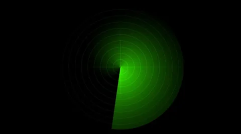 Loop Radar with alpha Stock Footage 24821981