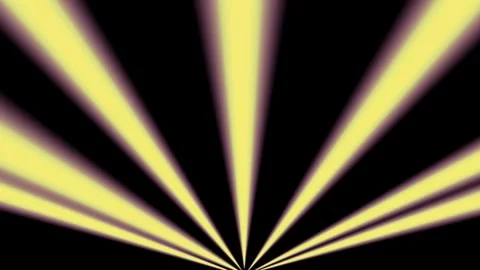 Loop of rays glow orange gold optical flare shine light animation on black Stock Footage 336433271