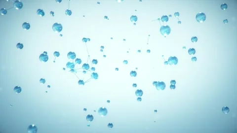Loop-ready abstract blue network background Stock Footage 286249077