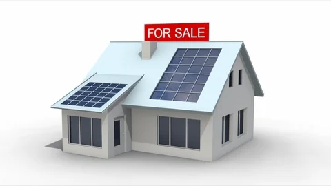 Loop Ready Animation of House for Sale 库存影片 108715428