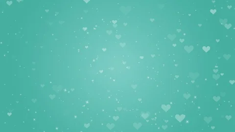 Loop ready file - Rising particle motion background, heart shape, Blue Stock Footage 123556645