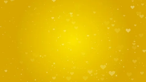 Loop ready file - Rising particle motion background, heart shape, Golden Stock Footage 123556715