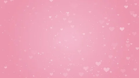 Loop ready file - Rising particle motion background, heart shape, Pink Stock Footage 123556729