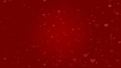 Loop ready file - Rising particle motion background, heart shape, Red Stock Footage 123561301