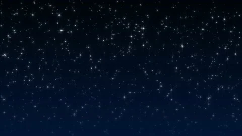 Loop realistic starry night,glowing and shinning stars,twinkle stars at night  Stock Footage 157121854