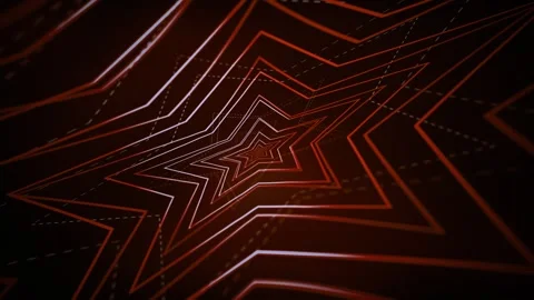 Loop red 3d stars. cyberspace. background motion animation Stock Footage 278214401