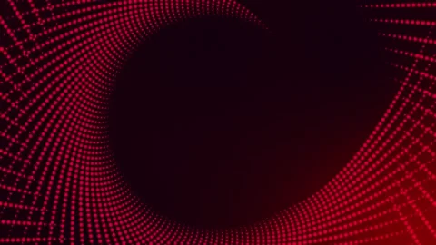 Loop is a red round frame made of dots. background animation Stock Footage 277798674
