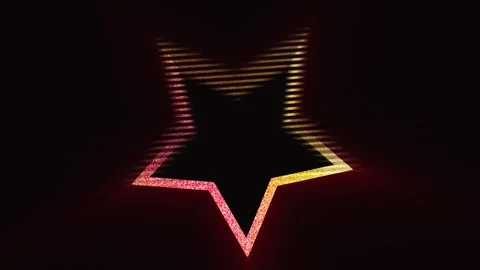Loop red yellow black background motion animation.  star Stock Footage 275883188