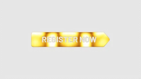 Loop of Register Now word text golden shine name plate 動画素材 259396874