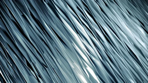 Loop rippling light dark blue abstract wave stripes pattern Stock Footage 153095355
