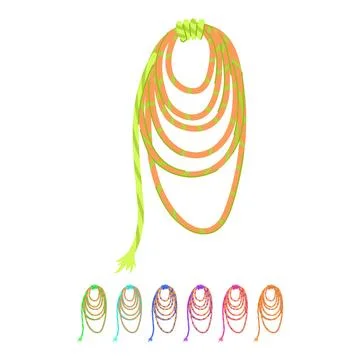 Loop rope vector cartoon graphic Stock Illustration
