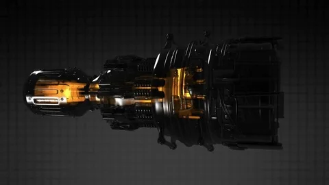 Loop rotate jet engine turbine of plane, aircraft concept, aviation Stock Footage 71449802