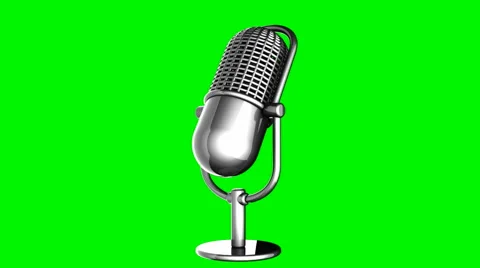 Microphone Green Screen Mic Stock Video Footage | Royalty Free ...