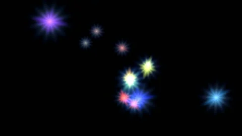 Loop of Rotating Stars Vídeo Stock 131160713