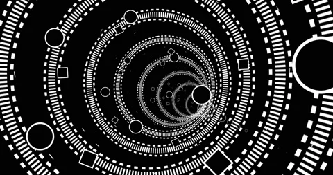 Loop Rotation Line Motion Graphics Stock Footage 188779096