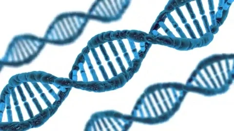 Loop rotation of a molecule of DNA Stock Footage 98247340