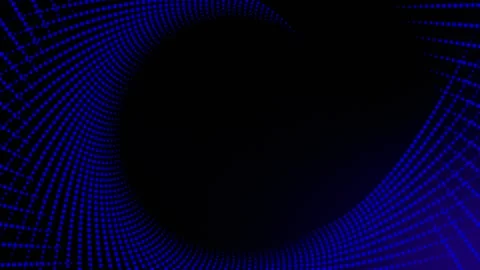 Loop is a round black hole made of blue dots. frame. cyber Stock Footage 277938557