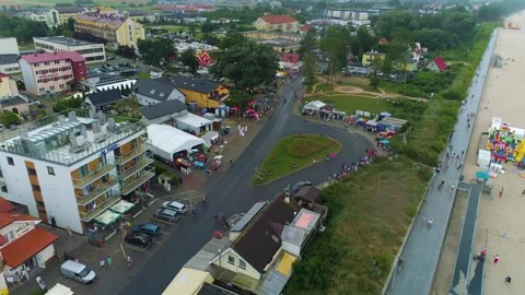 Loop Sarbinowo Petla Plaza Centrum Aeria... | Stock Video | Pond5