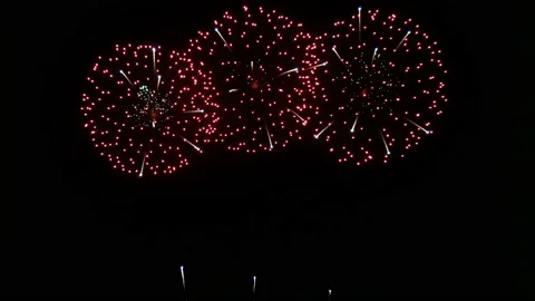 Loop seamless of real colorful fireworks background for New year's eve celebrate 動画素材 166943867