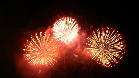 Loop seamless of real fireworks background. 動画素材 133396596