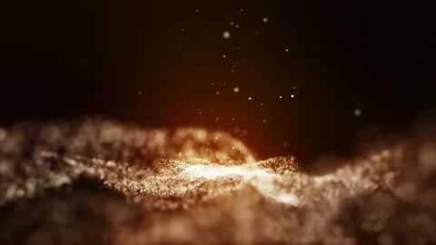 Loop seamless,Glow particle orange black warm background. Stock Footage 79287692