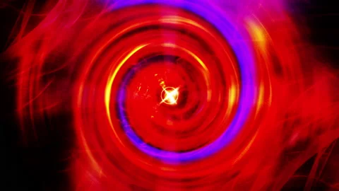 Loop shining multicolored grunge psychedelic twisting abstraction art Видео 146300711