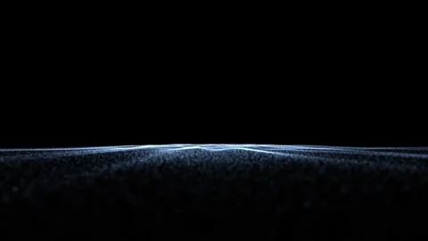 Loop slow motion abstract sea waves on clean black background Stock Footage 337367165