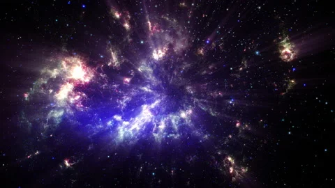 Loop Space Flight deep space exploration travel Stock Footage 167245545