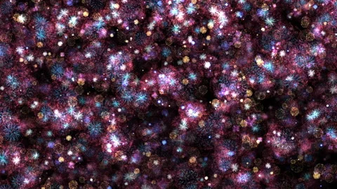 Loop spark fireworks particles on black abstract background Stock Footage 301515826