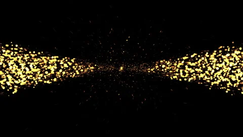 Loop sparking particles animation on black abstract background Stock Footage 311706489