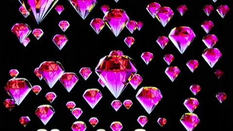Loop Sparkling diamond rain - 4K Stock Footage 234331400