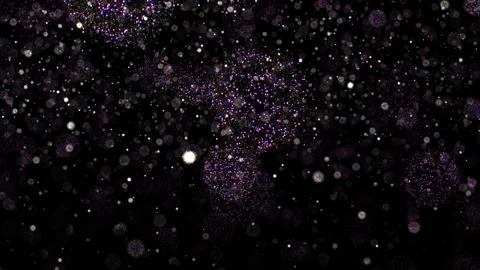 Loop splash white particles animation on black abstract background Stock Footage 300773605