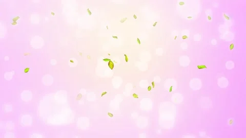 Loop Spring background, 4K spring background with green leaves and bokeh Stock Footage 277790718