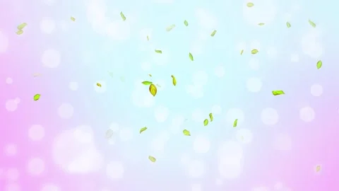 Loop Spring background, 4K spring background with green leaves and bokeh Stock Footage 277790727