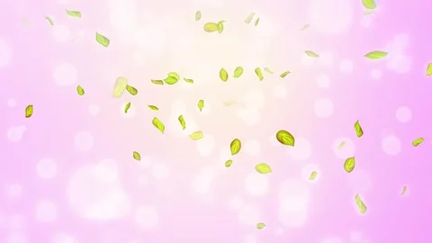 Loop Spring background, 4K spring background with green leaves and bokeh Stock Footage 277790743
