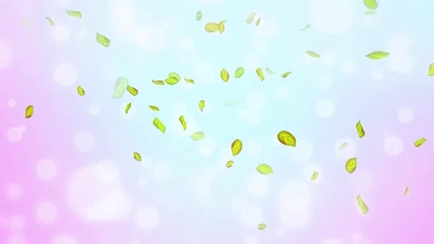 Loop Spring background, 4K spring background with green leaves and bokeh Stock Footage 277790755
