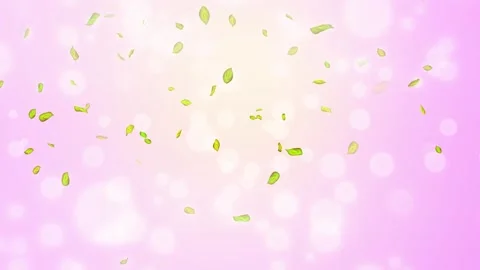 Loop Spring background, 4K spring background with green leaves and bokeh Stock Footage 277790811