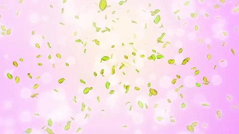 Loop Spring background, 4K spring background with green leaves and bokeh Stock Footage 277790843