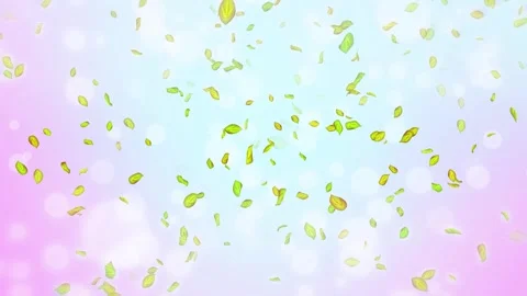 Loop Spring background, 4K spring background with green leaves and bokeh Stock Footage 277790860