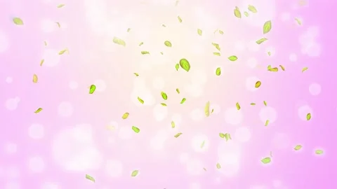 Loop Spring background, 4K spring background with green leaves and bokeh Stock Footage 277790902