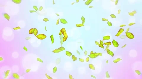 Loop Spring background, 4K spring background with green leaves and bokeh Stock Footage 277791038