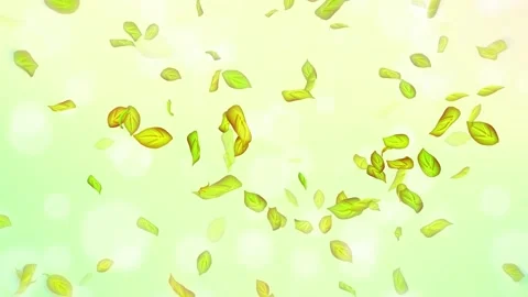 Loop Spring background, 4K spring background with green leaves and bokeh Stock Footage 277791053
