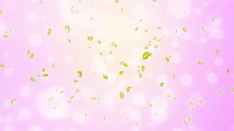 Loop Spring background, 4K spring background with green leaves and bokeh Stock Footage 277791061