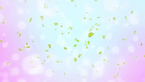 Loop Spring background, 4K spring background with green leaves and bokeh Stock Footage 277791068